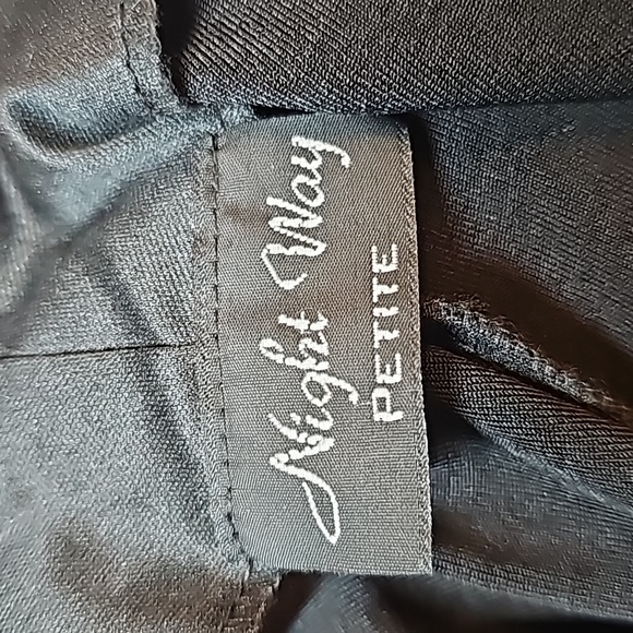 VINTAGE NIGHT WAY BLACK GLITTER SLEEVELESS DRAPED NECK LONG EVENING DRESS - Picture 13 of 13